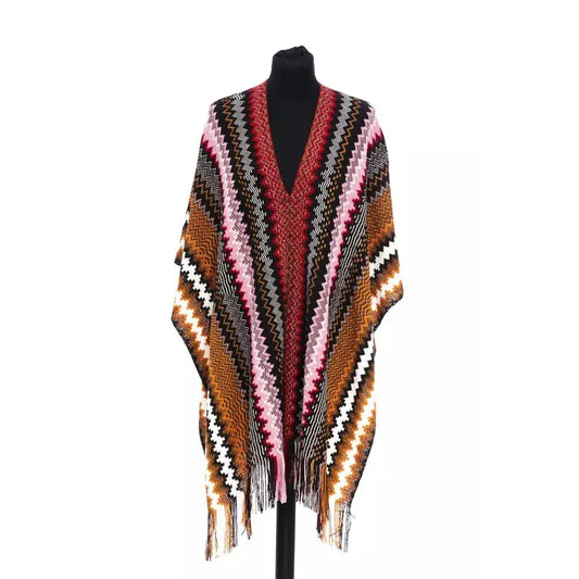 Missoni Multicolor Wool Women Poncho