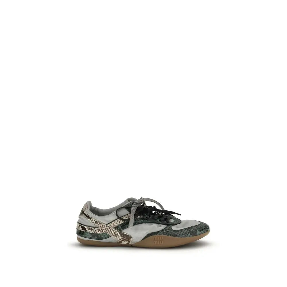 Miu Miu Gray Rubber Athletic Sneakers - Sneakers