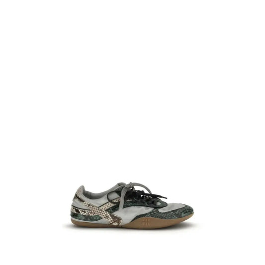 Miu Miu Gray Rubber Athletic Sneakers - Sneakers