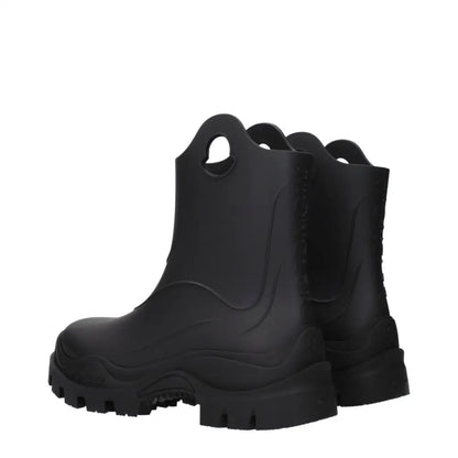 Moncler Black Cotton Ankle Boots - Ankelstøvler