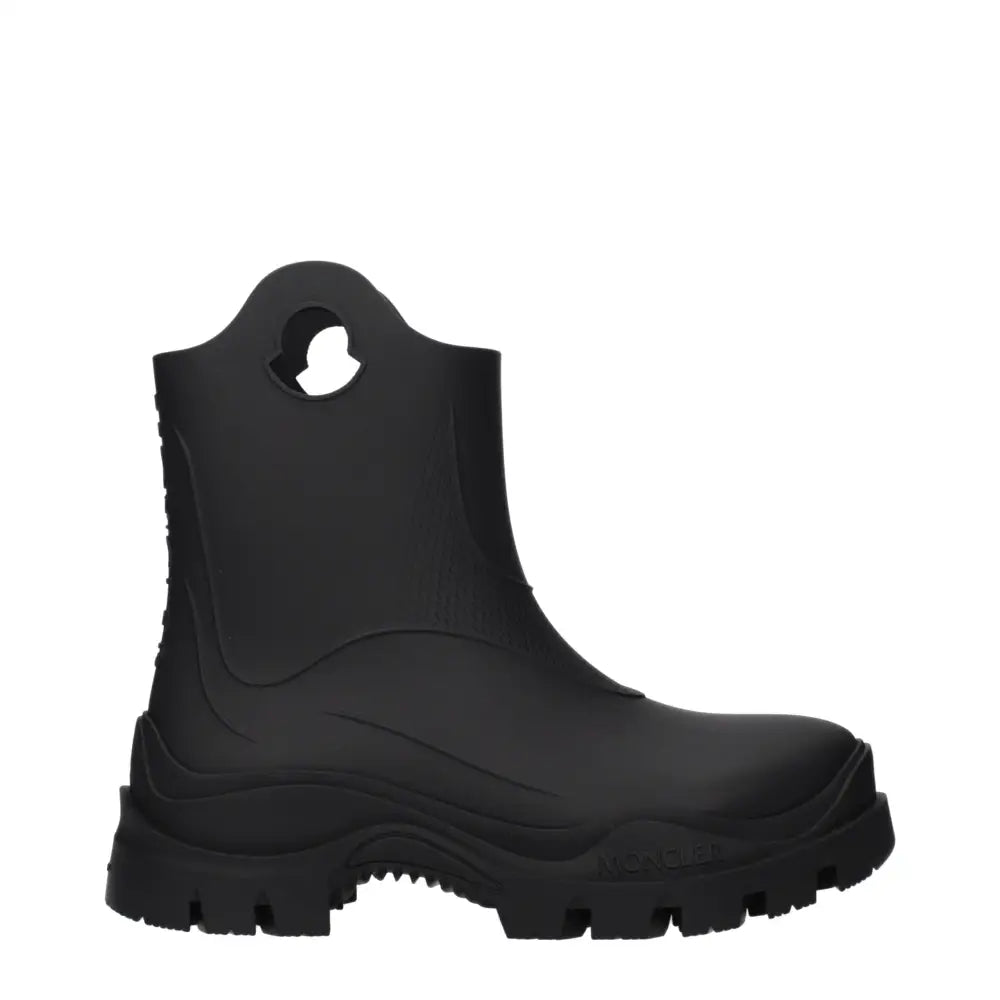 Moncler Black Cotton Ankle Boots - Ankelstøvler