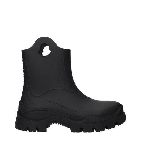 Moncler Black Cotton Ankle Boots - Ankelstøvler