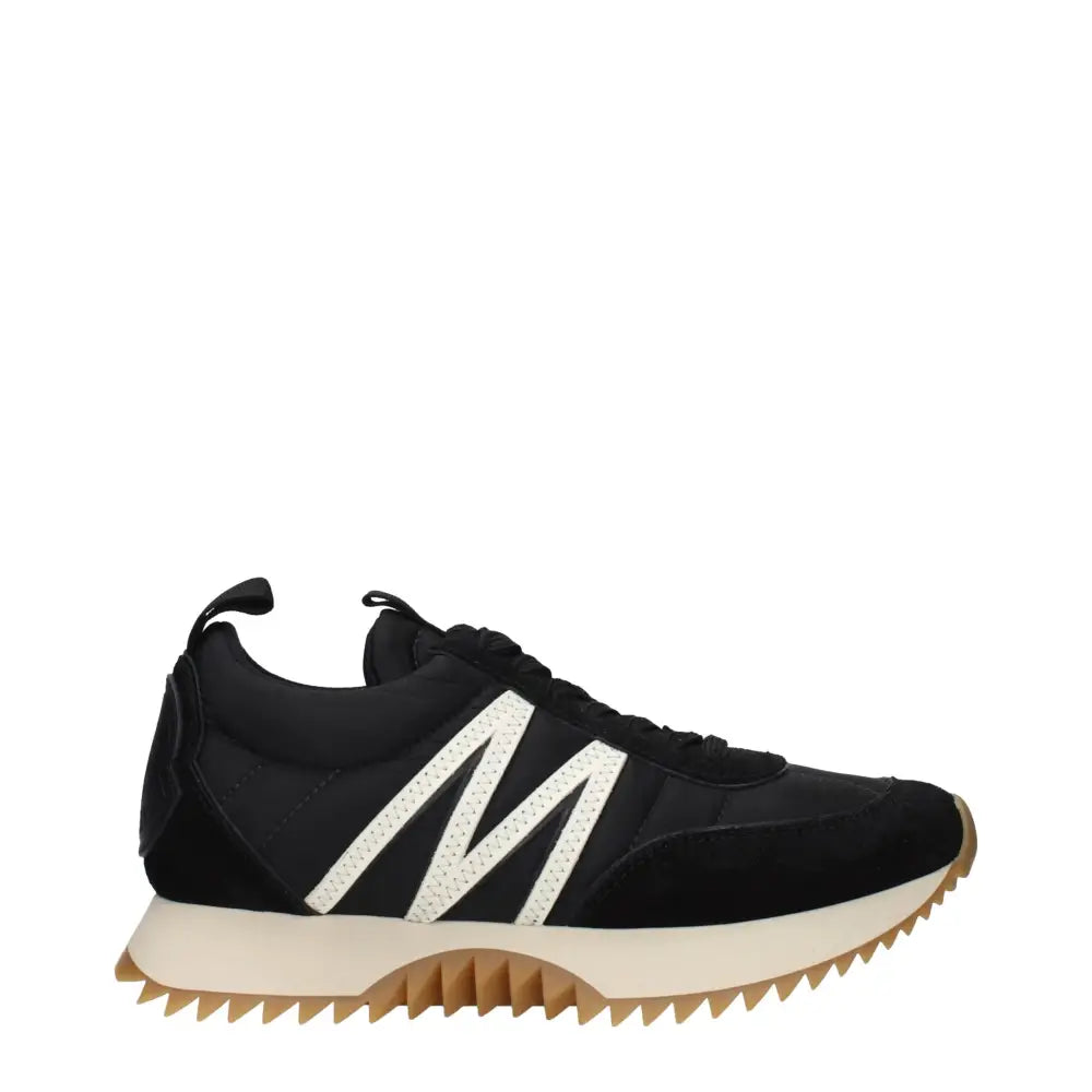 Moncler Black Fabric Low Top Sneakers - 35 - Sneakers