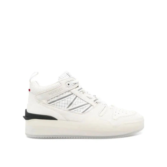 Moncler White Calfskin Athletic Sneakers - Sneakers