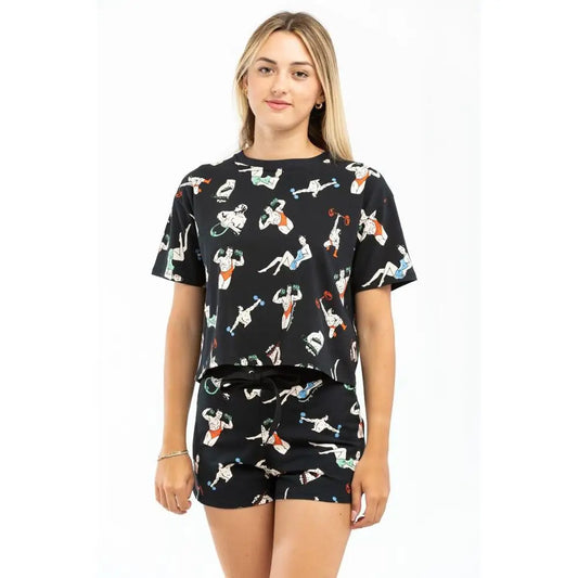 Moschino sort bomuldstrøje med atletisk print, outlet mærkevarer 100% originale brands