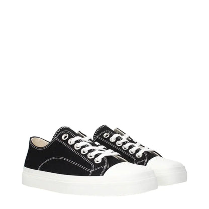 Moschino Black Fabric Low Tops