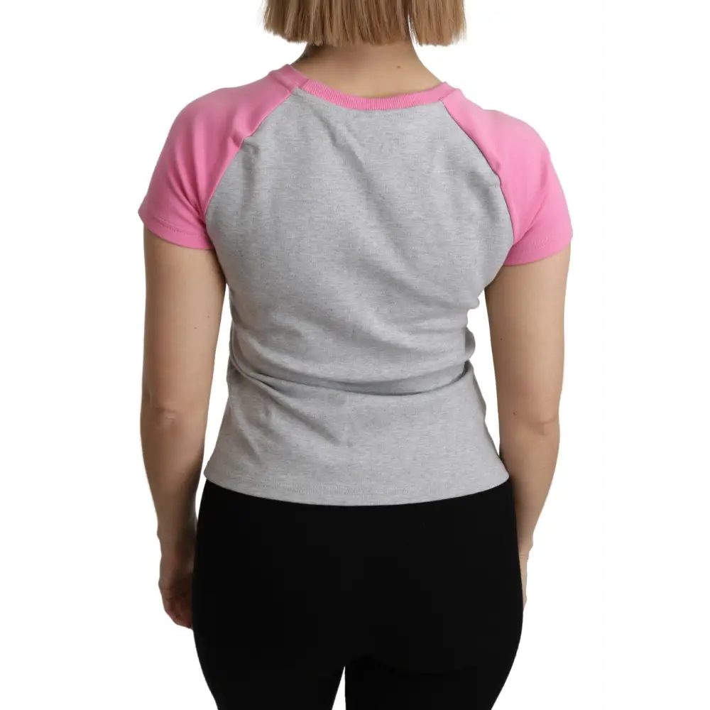 Moschino Gray and pink Cotton T-shirt My Little Pony Top - T-shirts