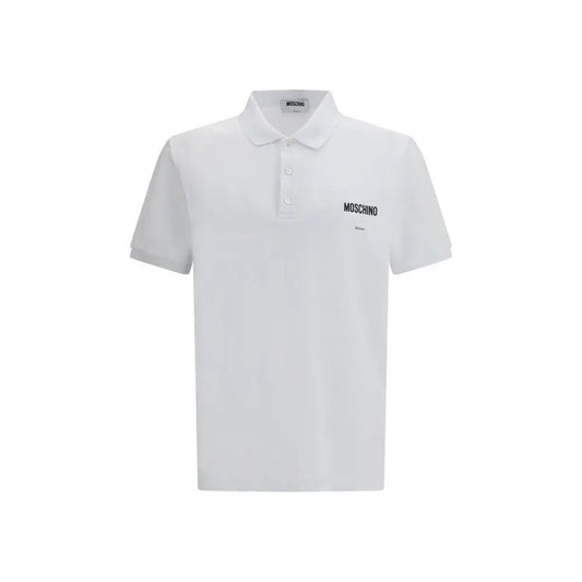 Moschino White Cotton Polo Shirt - Polo Shirts