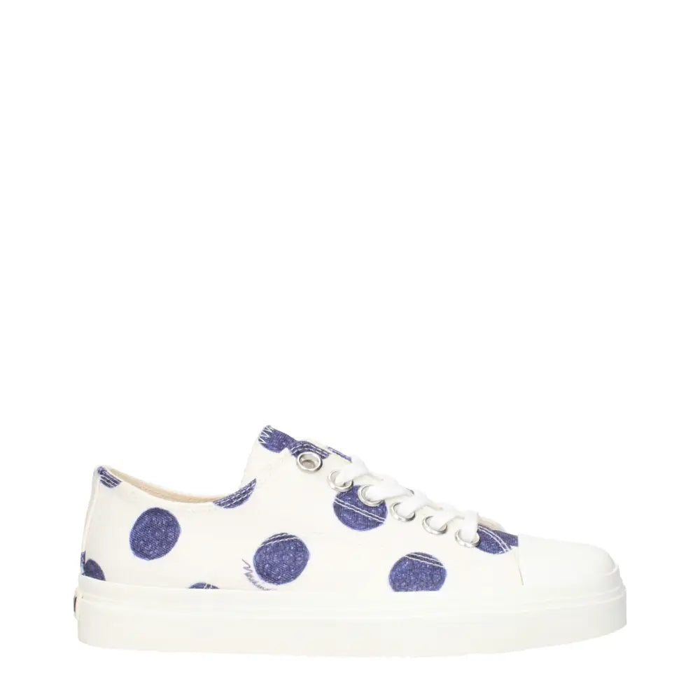 Moschino White Fabric Low Tops