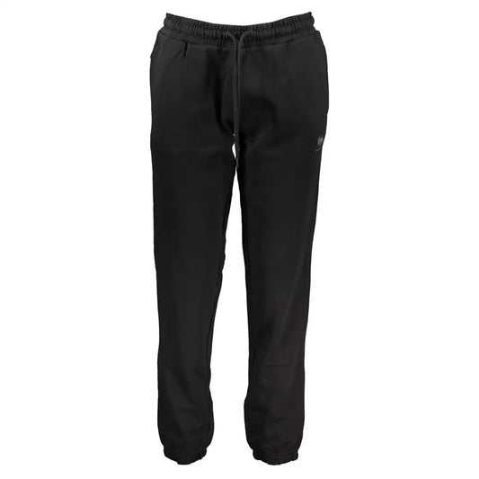 Napapijri black cotton pant med elastik talje og snøre i blød fleece
