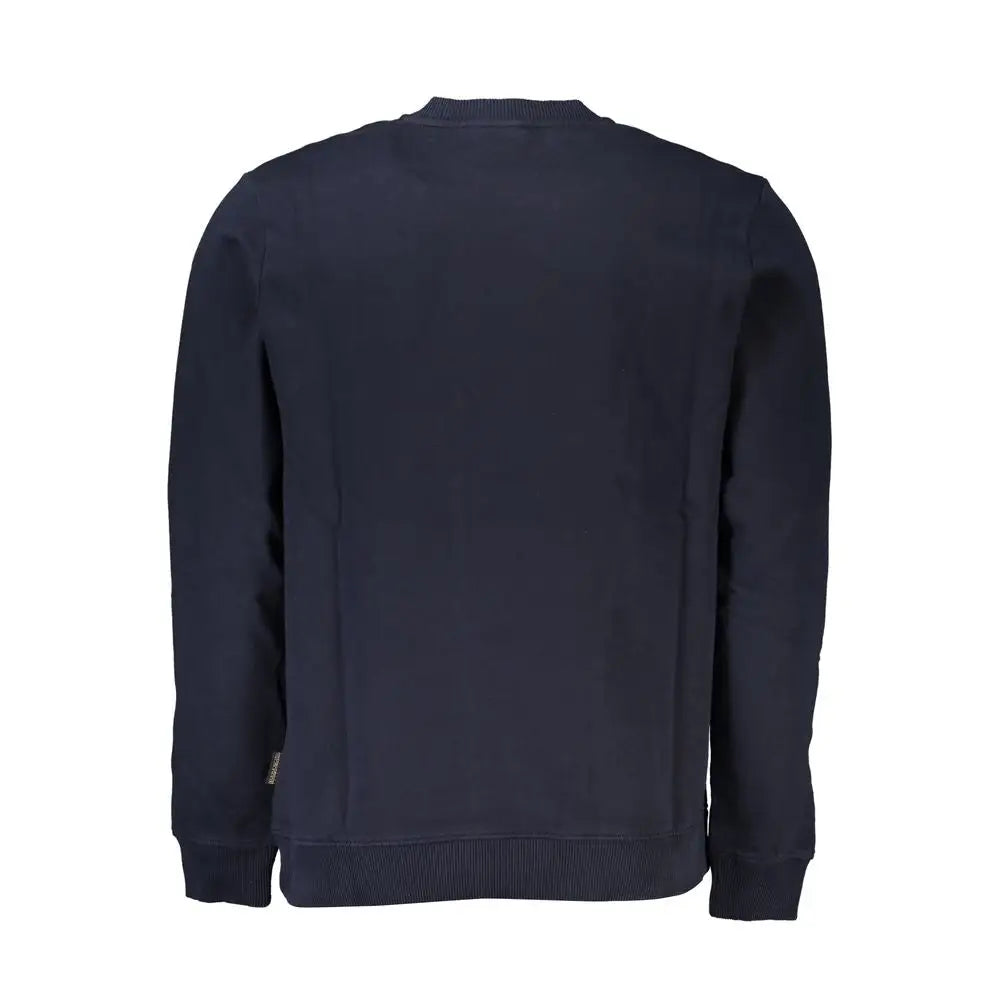 Napapijri Blue Organic Cotton Men Sweater