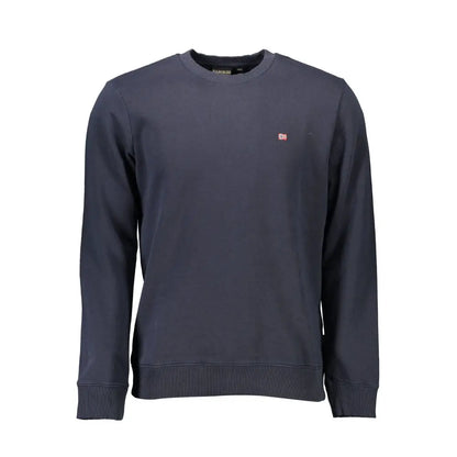 Napapijri Blue Organic Cotton Men Sweater