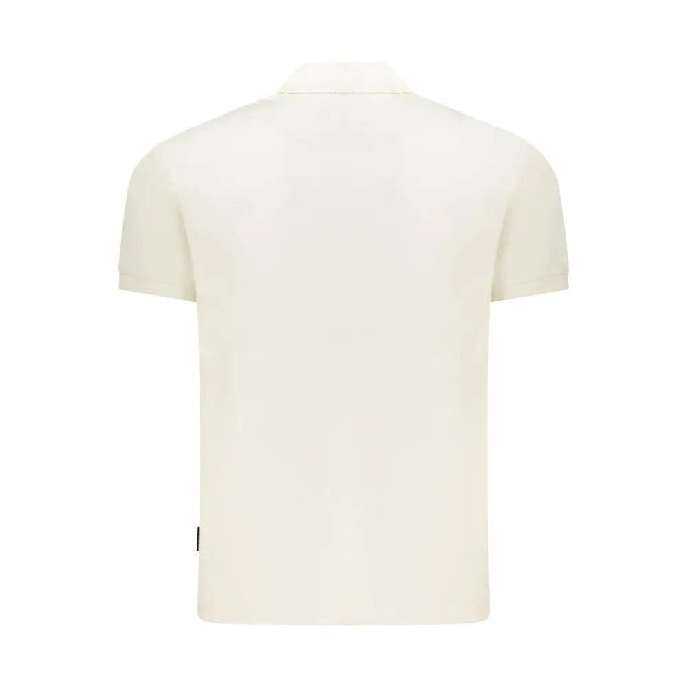 Napapijri hvid bomuld polo t-shirt, 100% originale brands