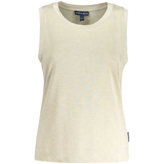 North Sails Beige Polyester Tank Top - T-shirts