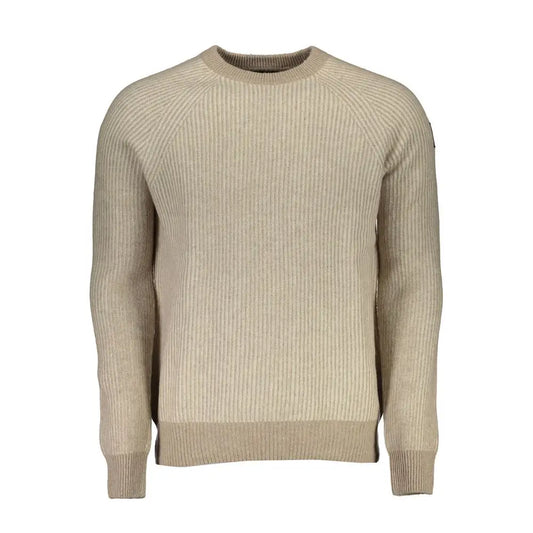 North Sails Beige Wool Men Sweater - XXL