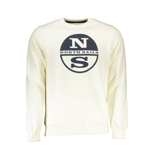 North Sails Bianco Cotton Men Sweatshirt - XXL