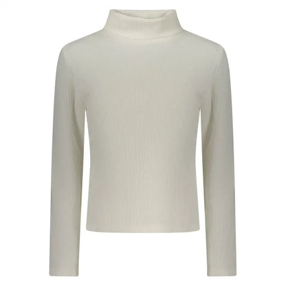 Creamfarvet ribbet turtleneck fra North Sails Bianco polyester
