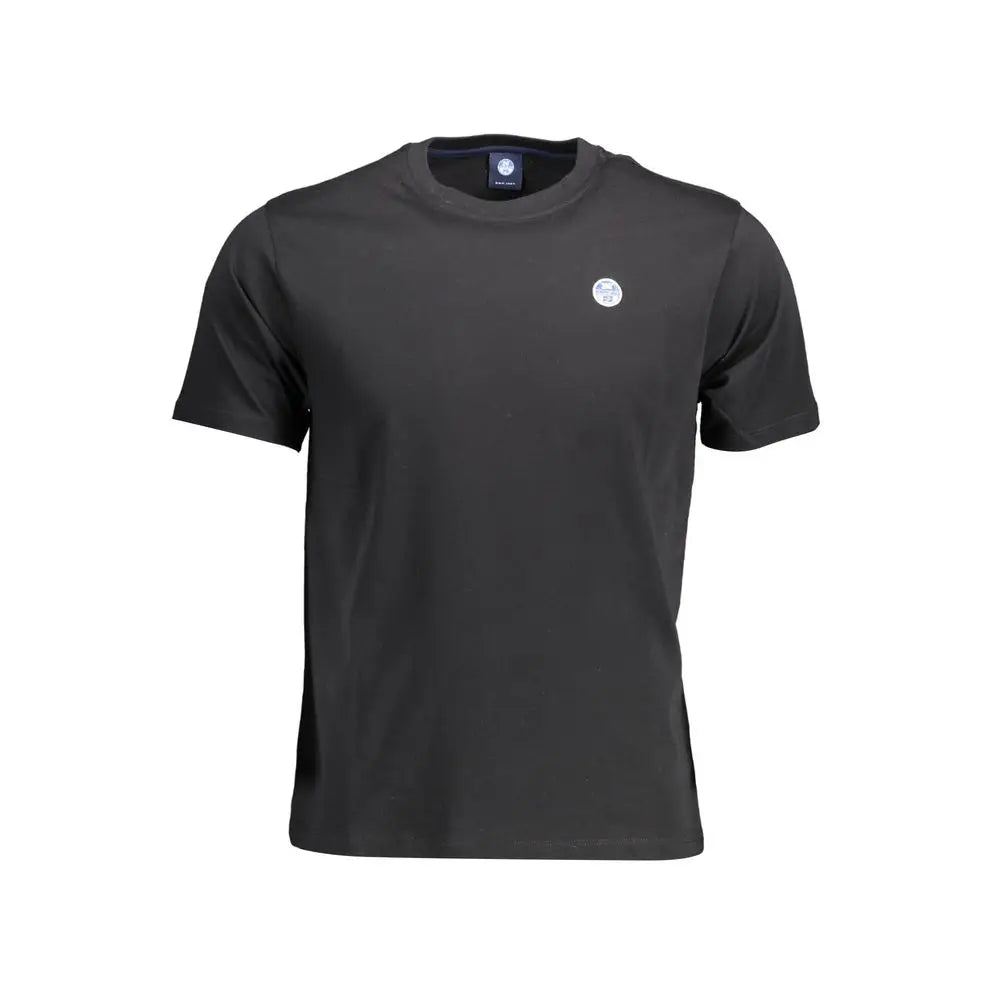 North Sails Black Cotton Men T-Shirt - XL - T-shirts