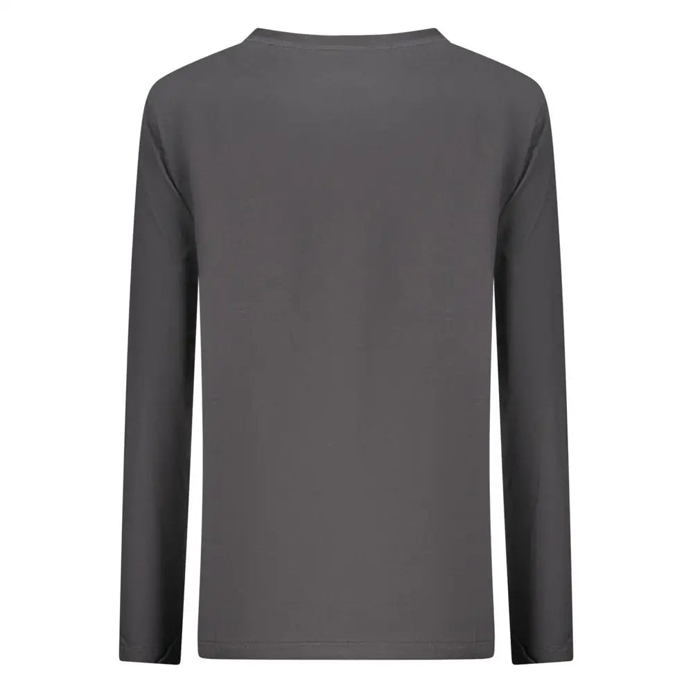 North Sails black cotton kvinders langærmet T-shirt i mørkegrå