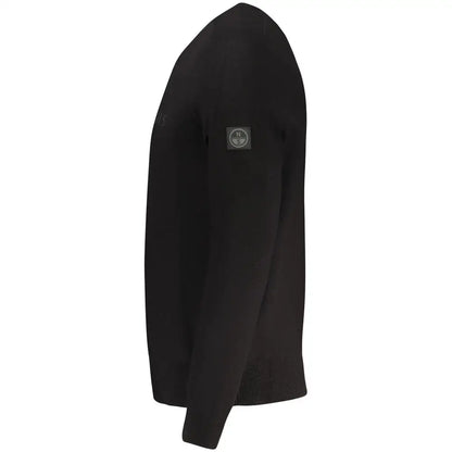 North Sails Black Viscosa Men Sweater - Sweaters