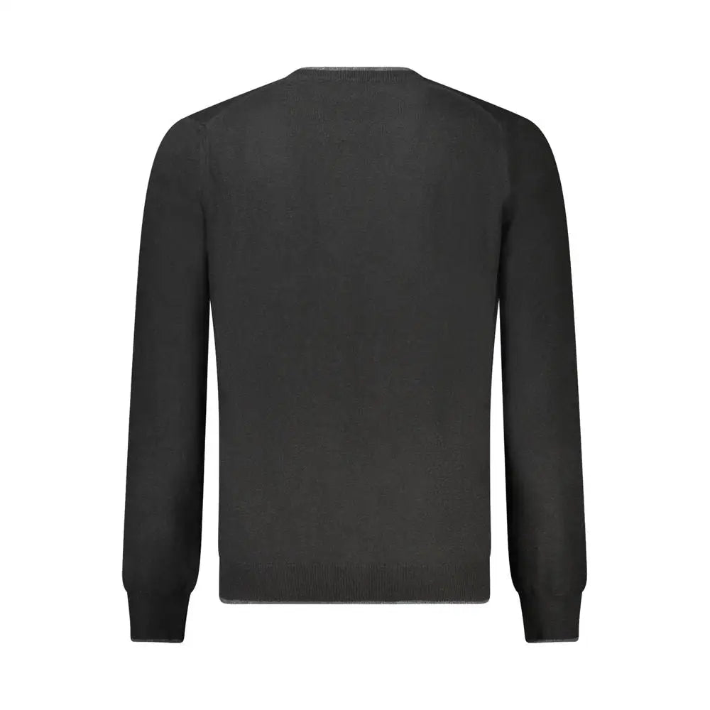 North Sails Black Wool Men Sweater - Sweaters