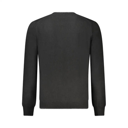 North Sails Black Wool Men Sweater - Sweaters