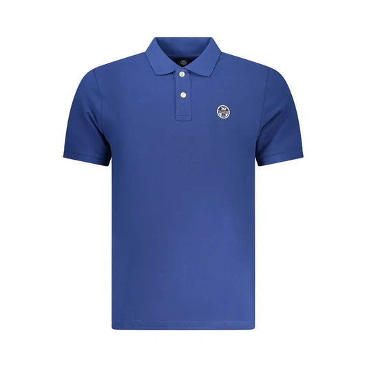 Royal blå North Sails Blu Cotton herre polo med logo