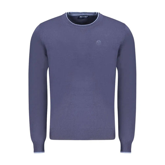 North Sails Blue Cotton Men Sweater - Sweaters