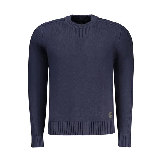 North Sails Blue Cotton Men Sweater - Sweaters