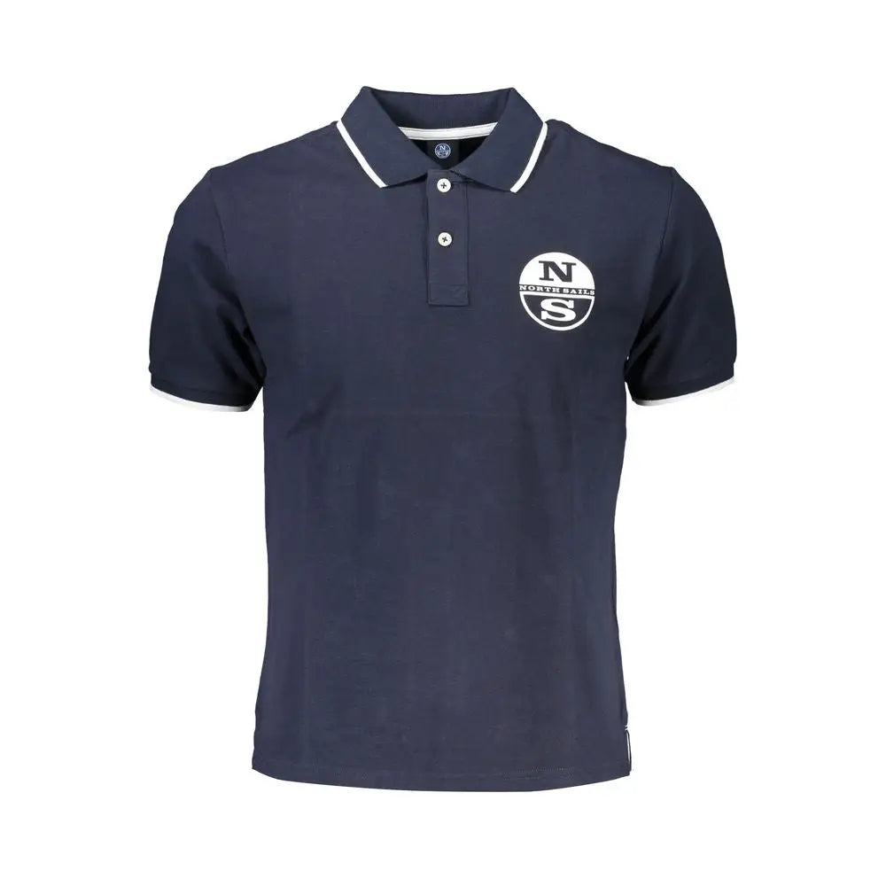 North Sails Blue Cotton Polo Shirt - Polo Shirts