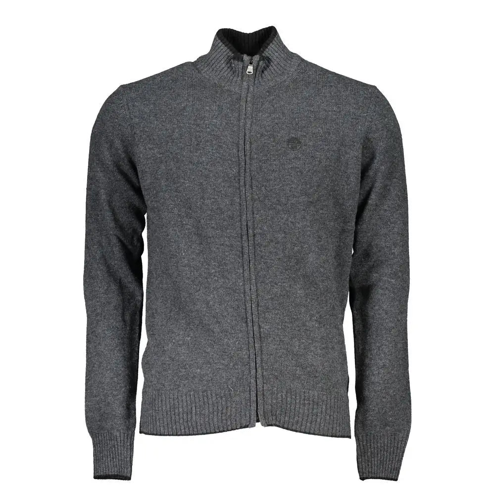 North Sails Gray Polyamide Men Cardigan - Sweaters