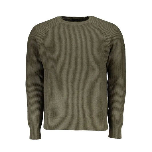 North Sails Green Cotton Men Sweater - Sweaters