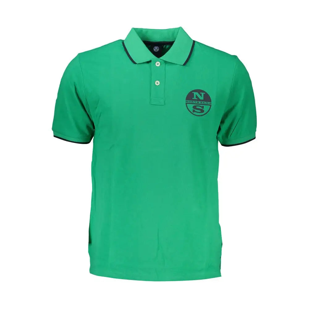 North Sails Green Cotton Polo Shirt - Polo Shirts