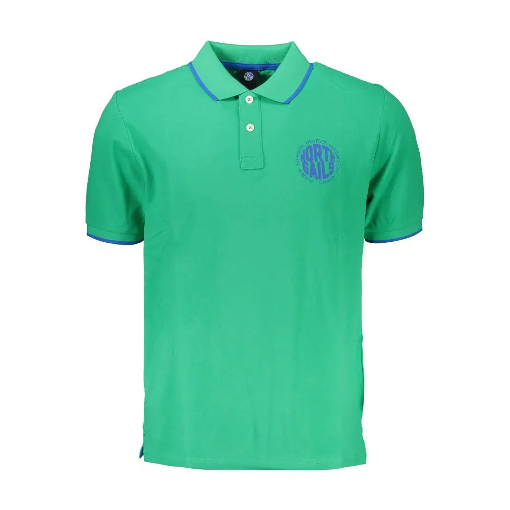 North Sails Green Cotton Polo Shirt - Polo Shirts