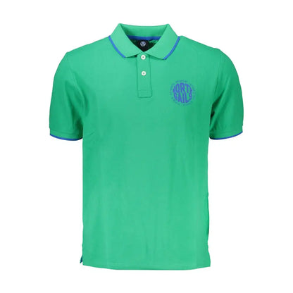 North Sails Green Cotton Polo Shirt - Polo Shirts