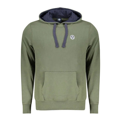 North sails grønne sweatshirt med navy inderside og logo