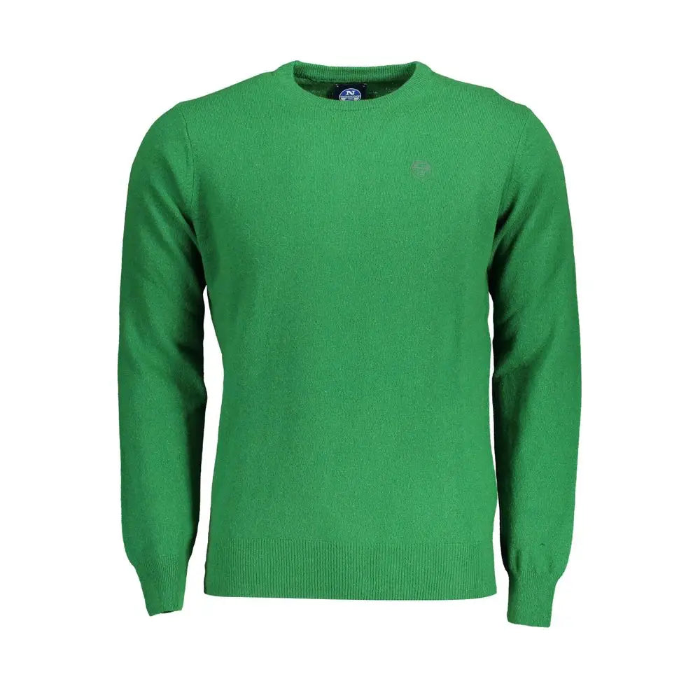North Sails Green Wool Men Sweater - 3XL - Sweaters