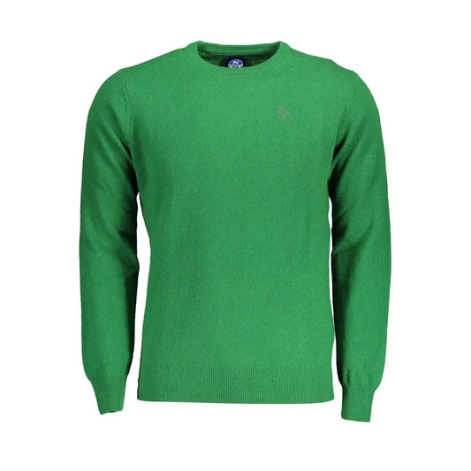 North Sails Green Wool Men Sweater - 3XL - Sweaters