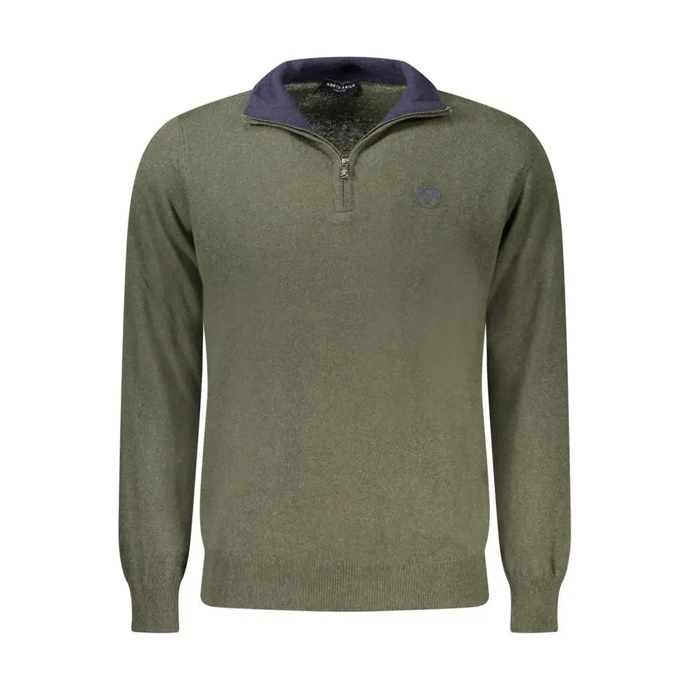 North Sails Green Wool Men Sweater - Sweaters