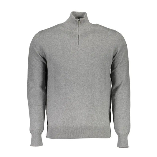 North Sails Grigio Cotton Men Sweater - XXL - Sweaters
