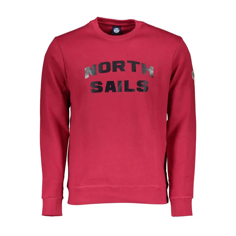 North Sails Red Cotton Men Sweater - S - Sweaters
