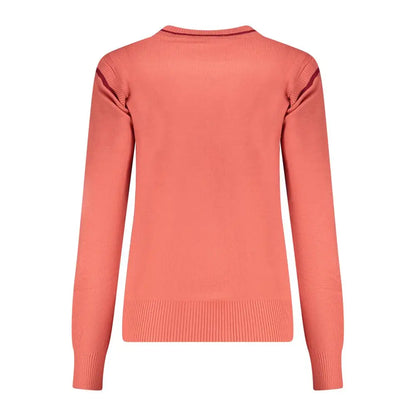 North sails rosso viscosa donna maglia in coral knit sweater
