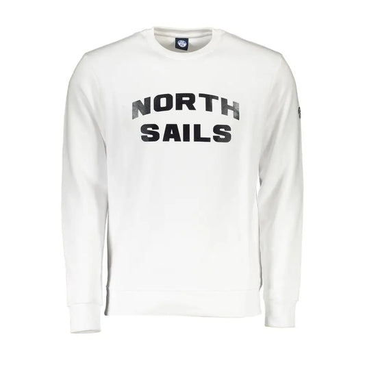 North Sails White Cotton Men Sweater - Sweaters