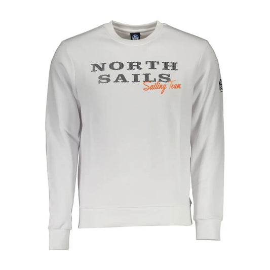 North Sails White Cotton Men Sweater - Sweaters