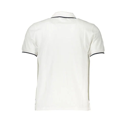 Hvid North Sails polo shirt med sort trim til formelle begivenheder