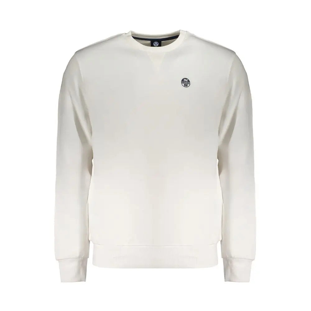 North Sails hvid bomuldssweater i creme med sort logo