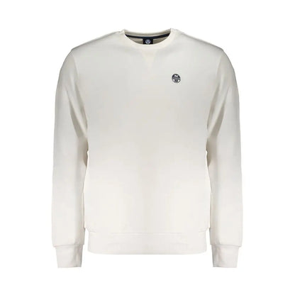North Sails hvid bomuldssweater i creme med sort logo