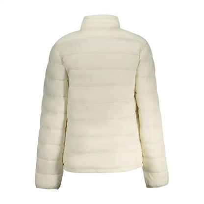 North sails white polyamide quilted puffer jakke med høj krave