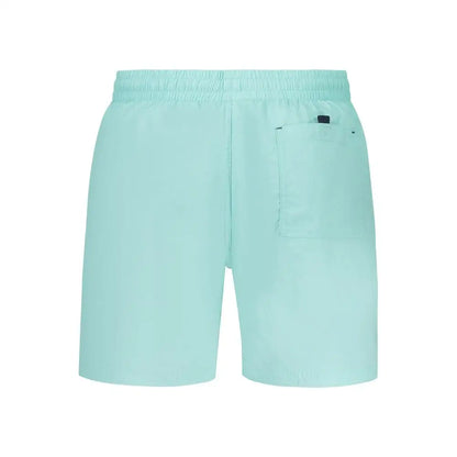 Lys grøn polyamide badebukse med elastik i taljen og sidefals