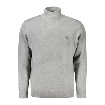 Grå sweater Norway 1963 med flag-logo, 100% originale brands fra outlet mærkevarer